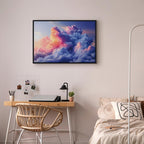 Canvas Print Clouds Like Painted Dawn Sky