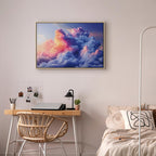 Canvas Print Clouds Like Painted Dawn Sky