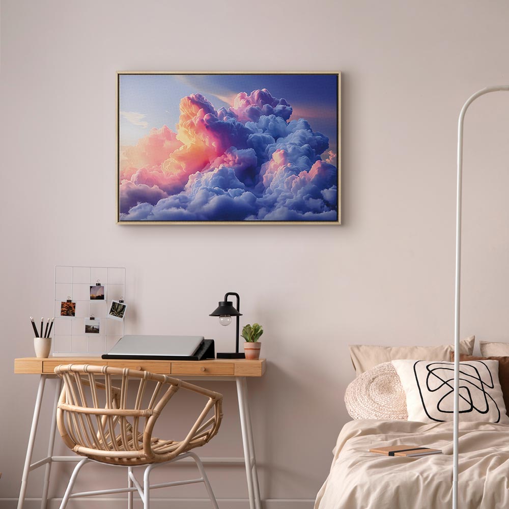 Canvas Print Clouds Like Painted Dawn Sky