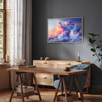 Canvas Print Clouds Like Painted Dawn Sky