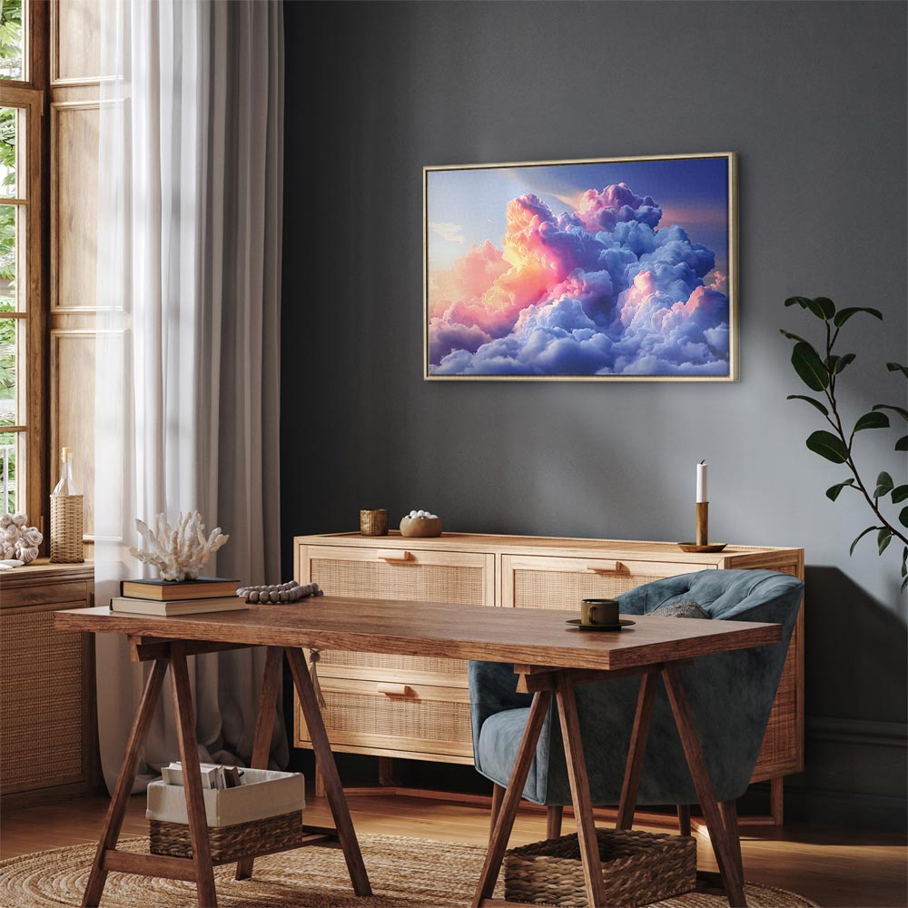 Canvas Print Clouds Like Painted Dawn Sky