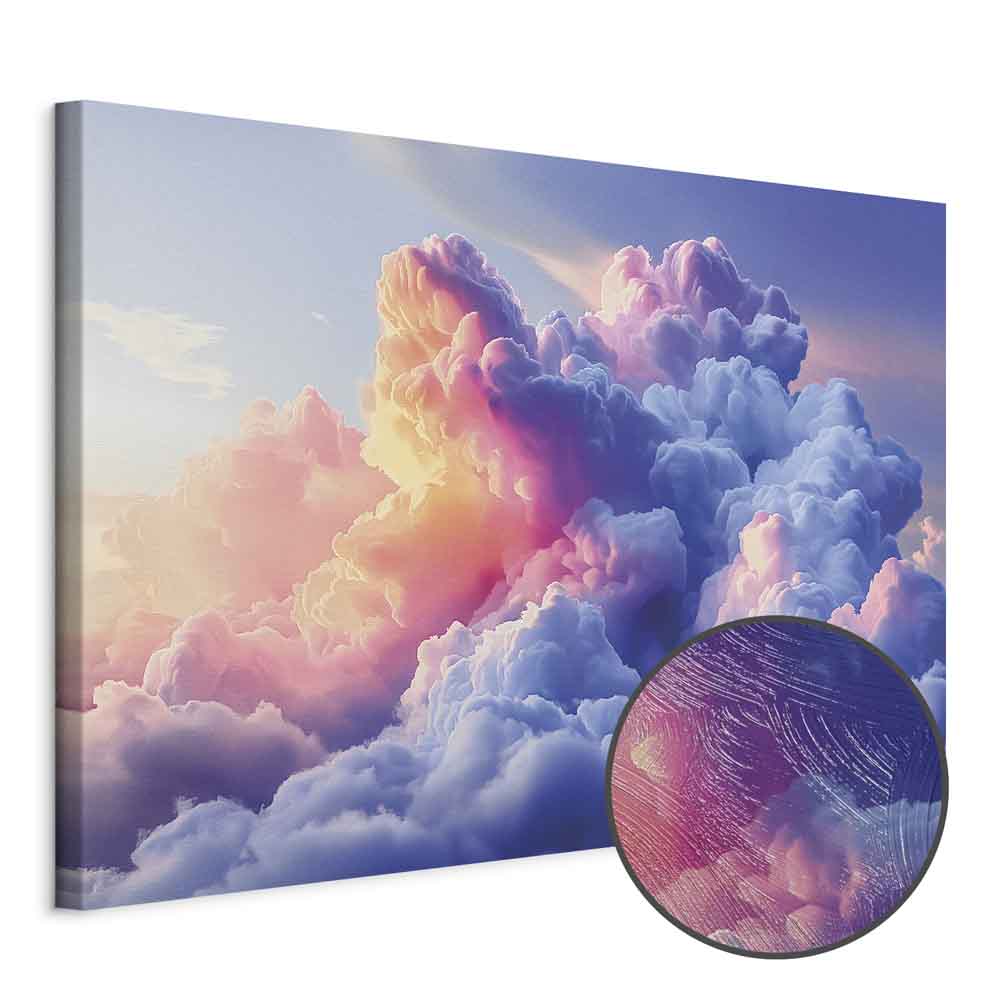 Painted Dawn Clouds Sky Canvas Print