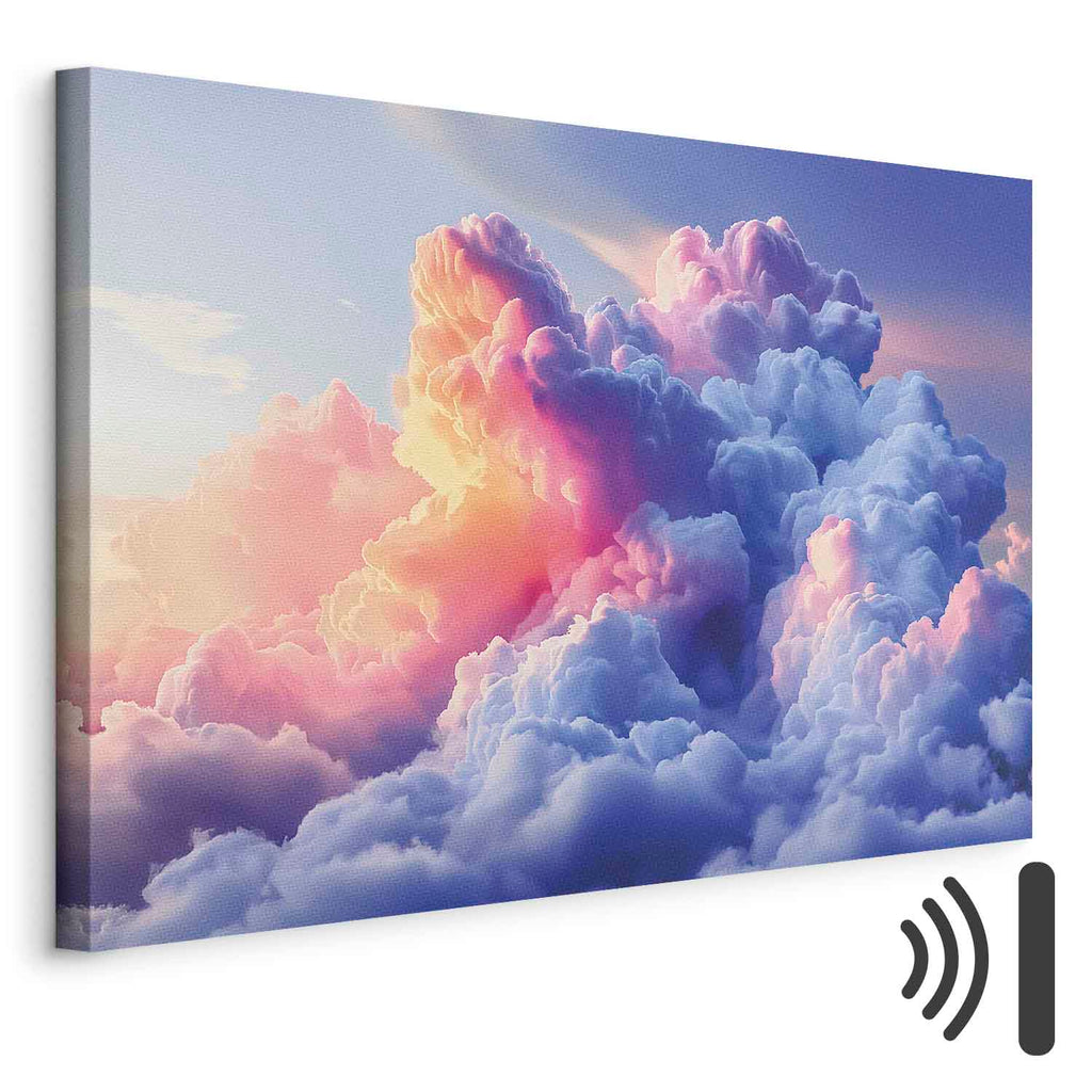 Painted Dawn Clouds Sky Canvas Print