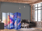 Room Divider with Clouds Painting - Dawn Sky Artwork