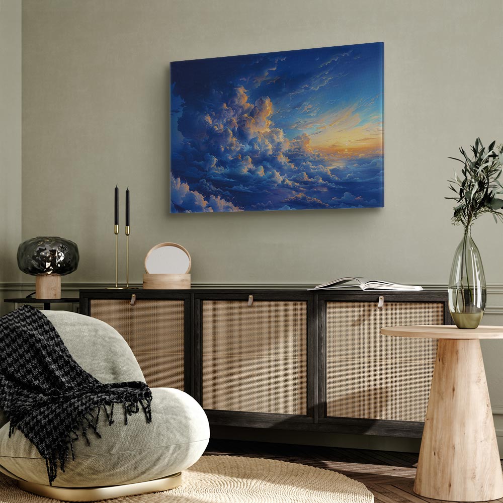 Canvas Print - When the Sky Becomes a Canvas: Nature in the Clouds