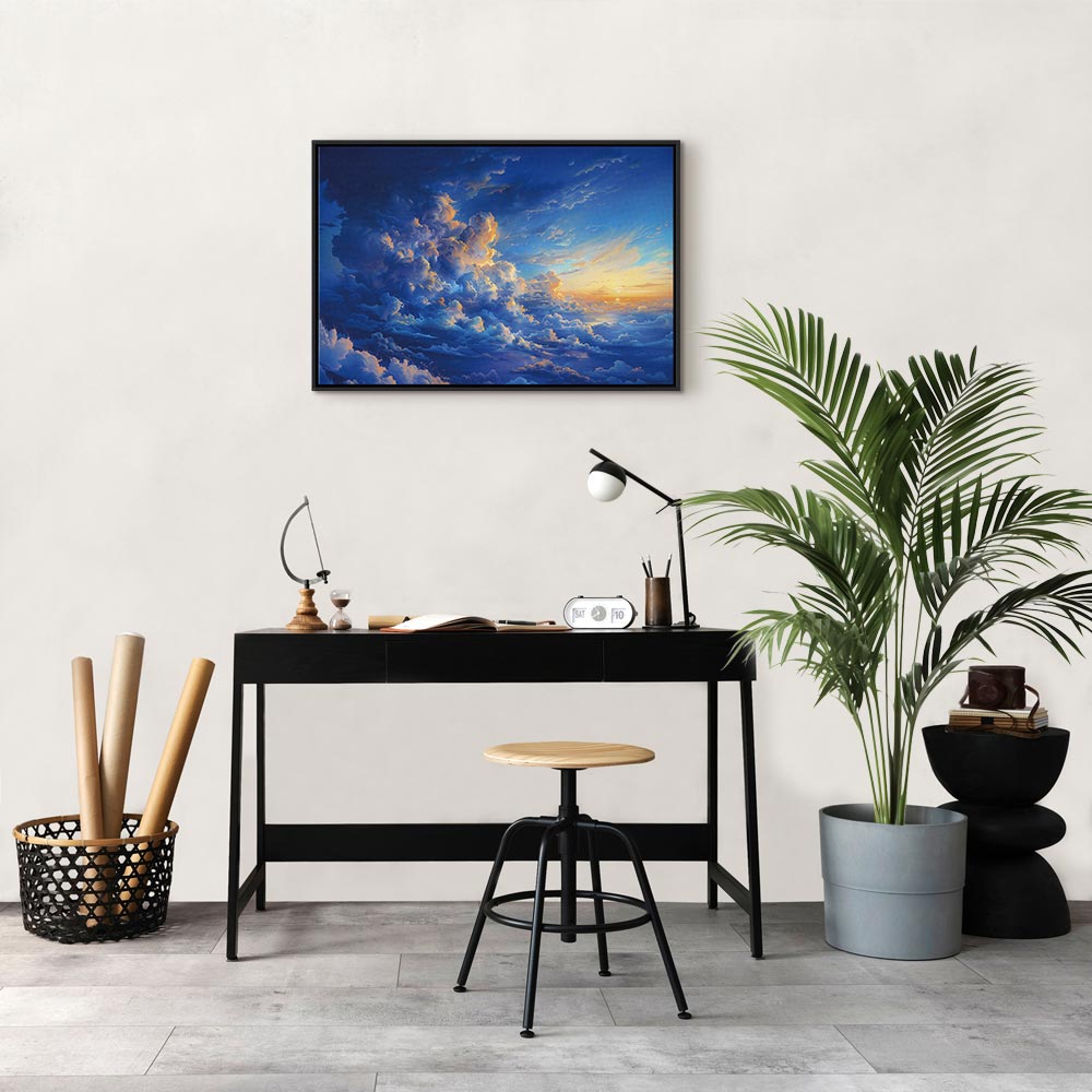 Canvas Print - When the Sky Becomes a Canvas: Nature in the Clouds