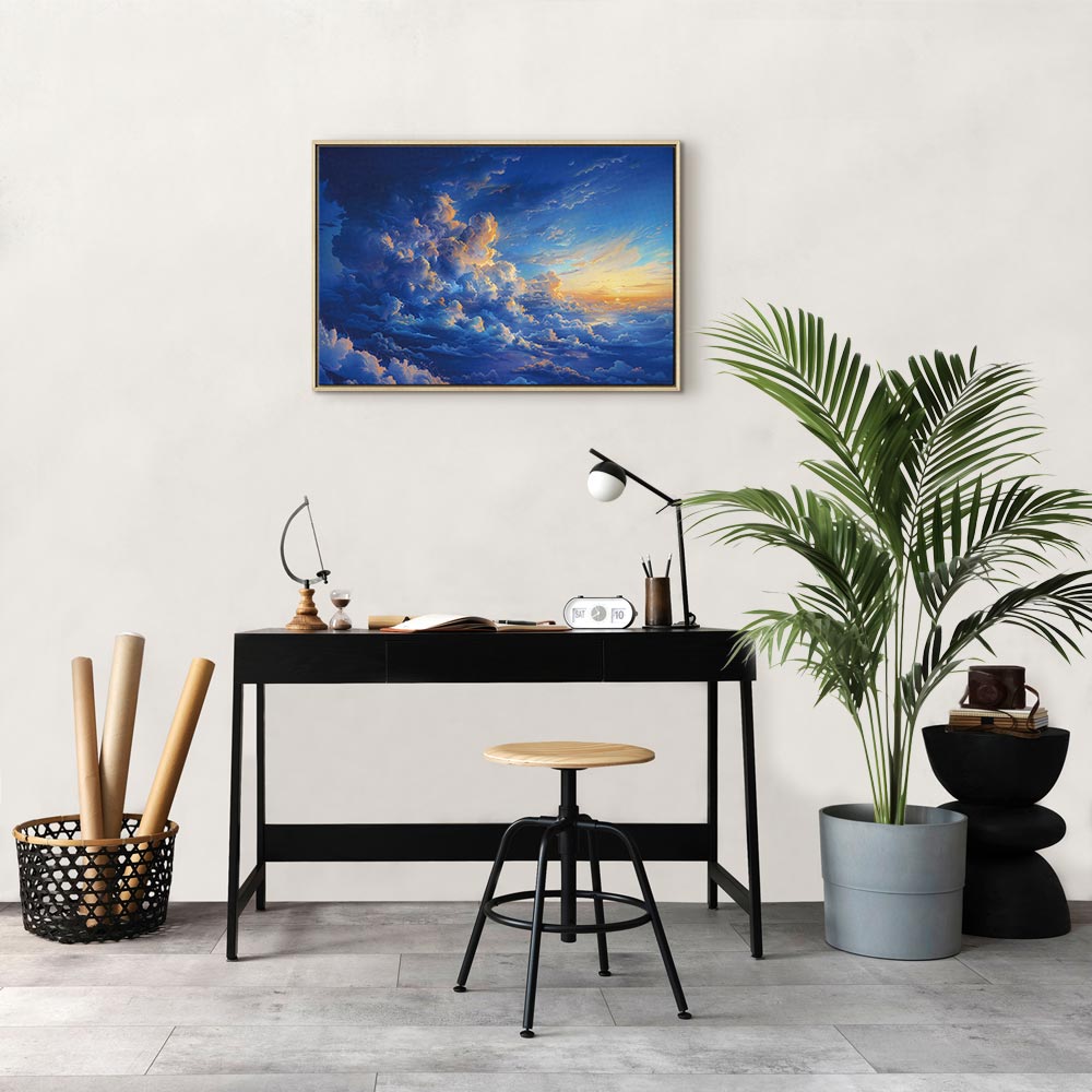 Canvas Print - When the Sky Becomes a Canvas: Nature in the Clouds