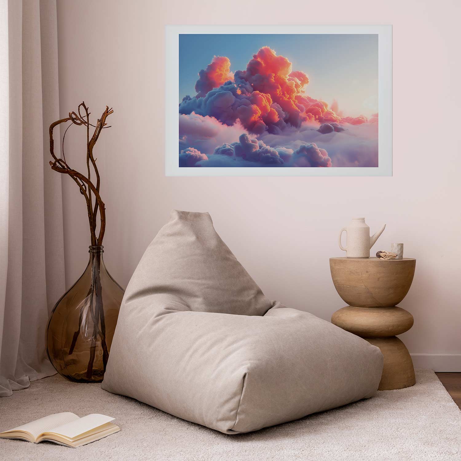 Pink Purple Cloudscape Dusk Posters