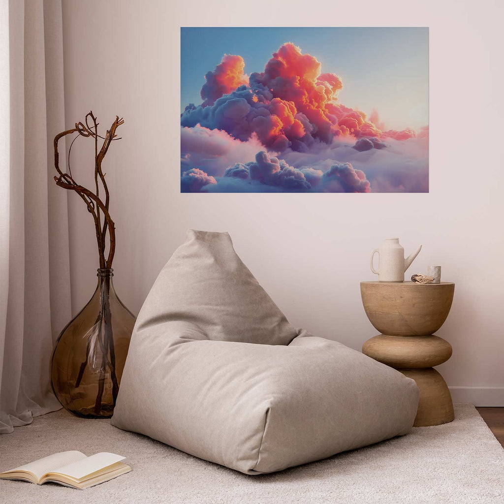 Pink Purple Cloudscape Dusk Posters