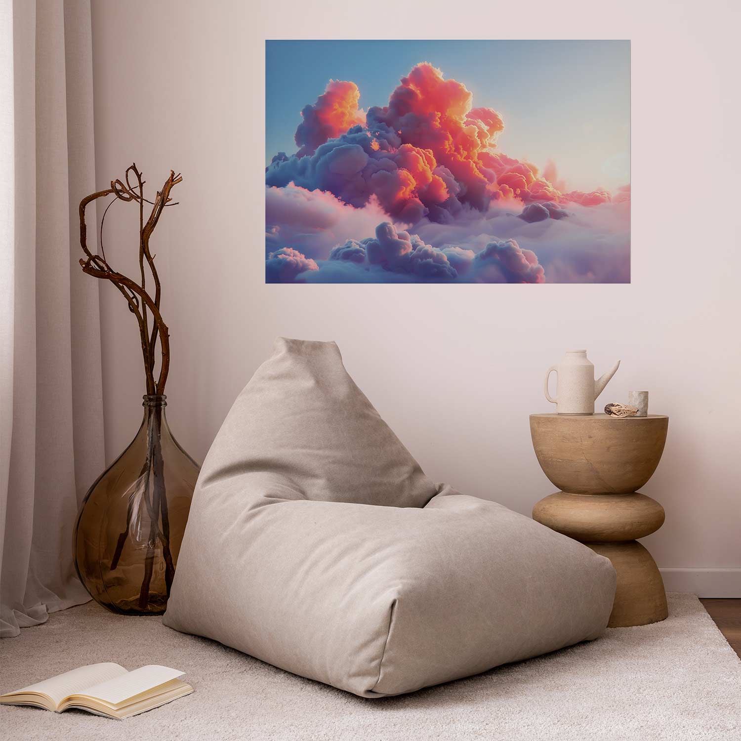 Pink Purple Cloudscape Dusk Posters