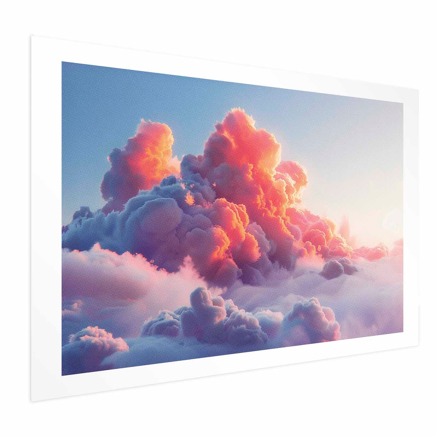 Pink Purple Cloudscape Dusk Posters