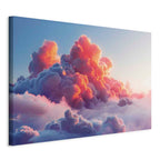 Canvas Print Twilight Spectacle: Pink and Violet Clouds