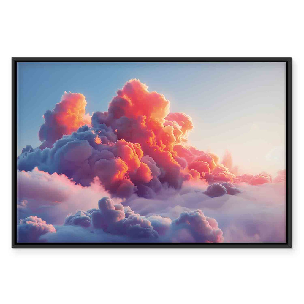 Pink Violet Twilight Clouds Canvas Print