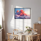 Canvas Print Twilight Spectacle: Pink and Violet Clouds