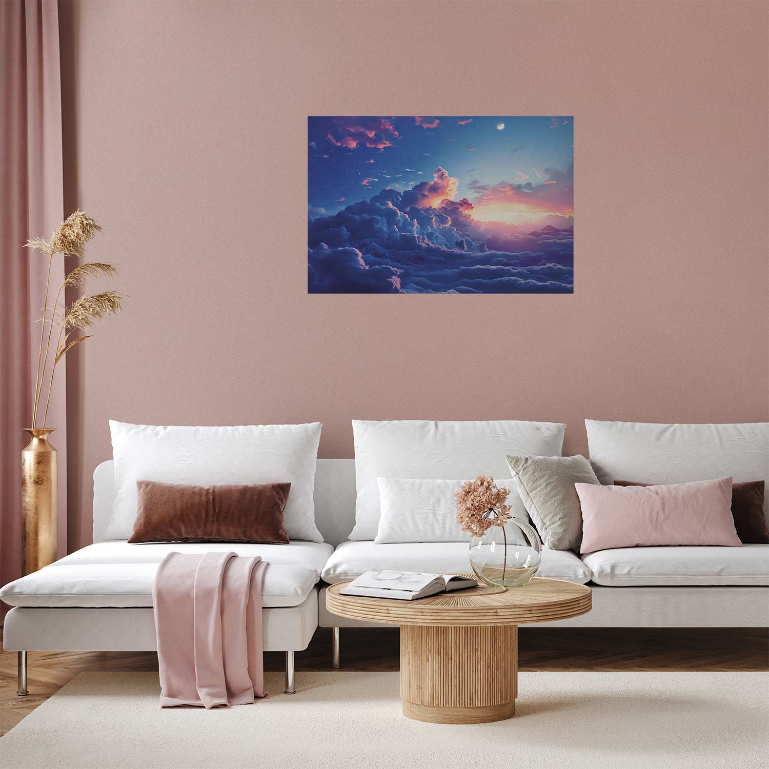 Mountain Night Concert Cloudscape Poster