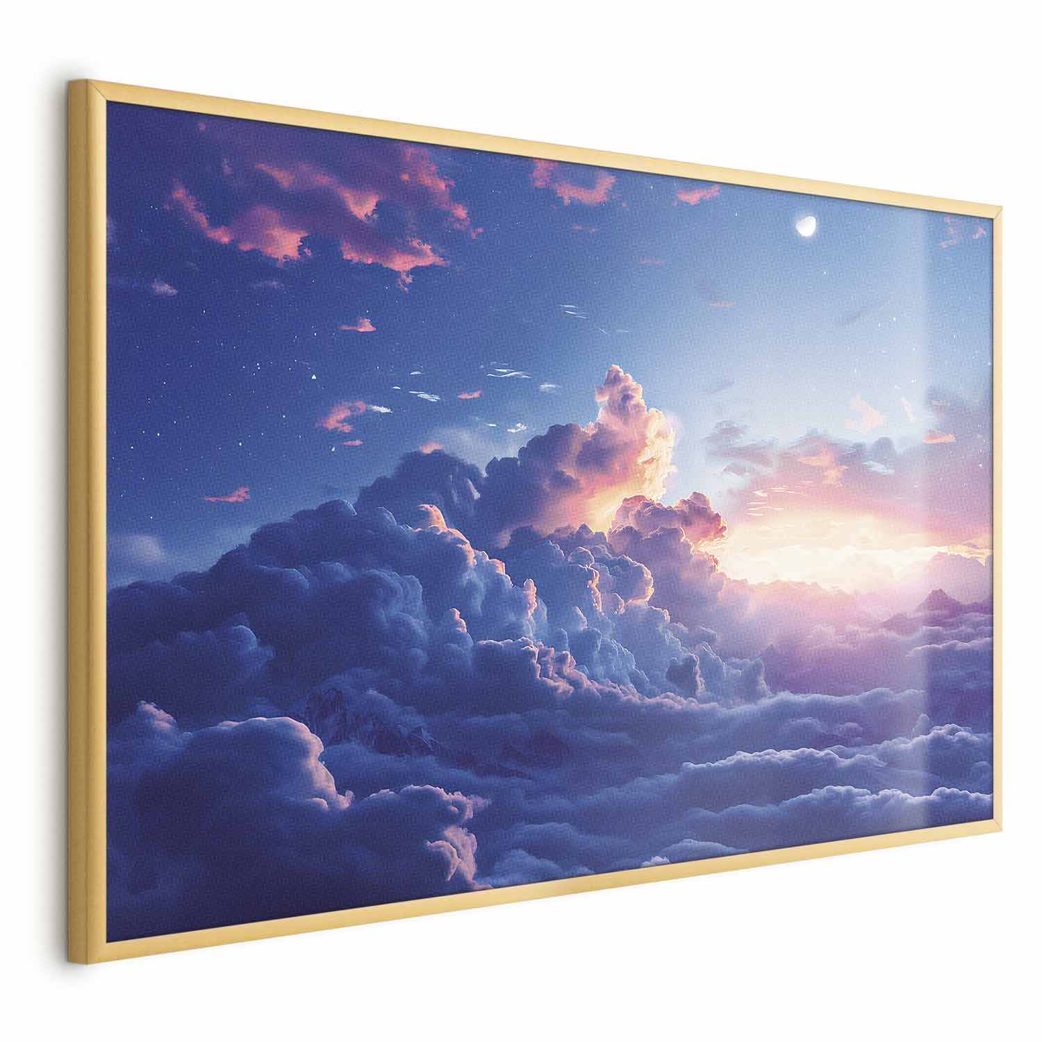 Mountain Night Concert Cloudscape Poster