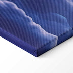 Mountain Night Concert Clouds Sunset Canvas Print