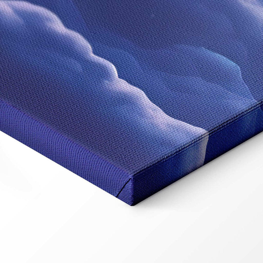 Mountain Night Concert Clouds Sunset Canvas Print