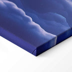 Mountain Night Concert Clouds Sunset Canvas Print