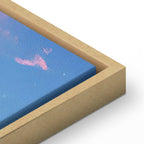 Canvas Print Night Concert in the Mountains: Clouds Illuminated by the Last Rays of the Sun