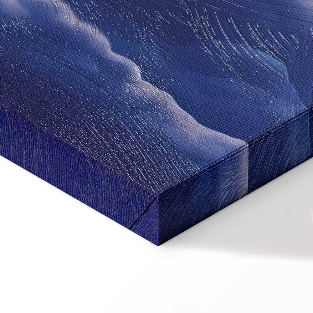 Mountain Night Concert Clouds Sunset Canvas Print