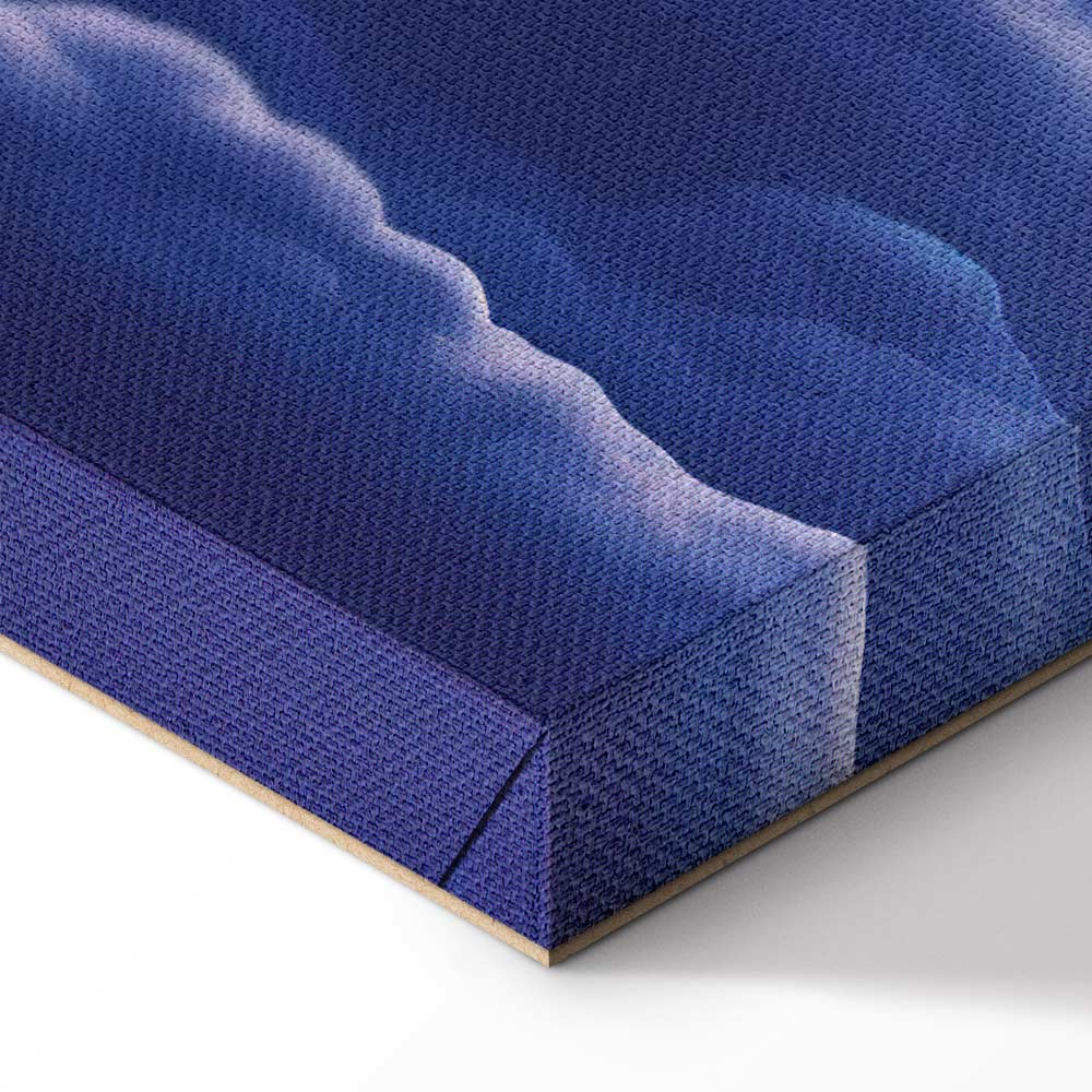 Mountain Night Concert Clouds Sunset Canvas Print