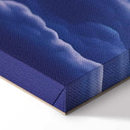 Mountain Night Concert Clouds Sunset Canvas Print