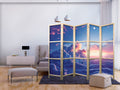 Mountain Clouds Sunset 5-Panel Japanese Room Divider