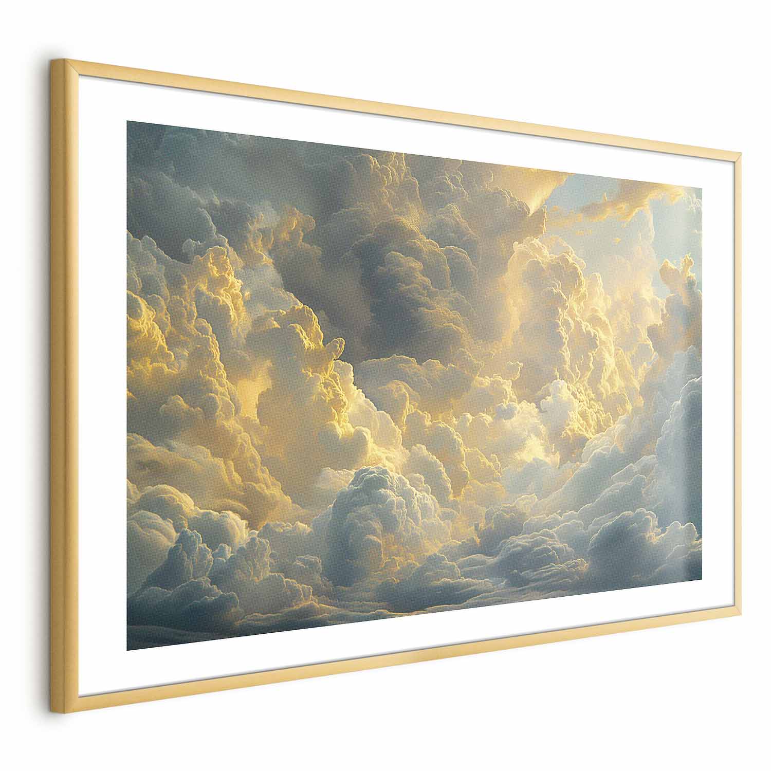 Evening Glow Clouds Sky Poster