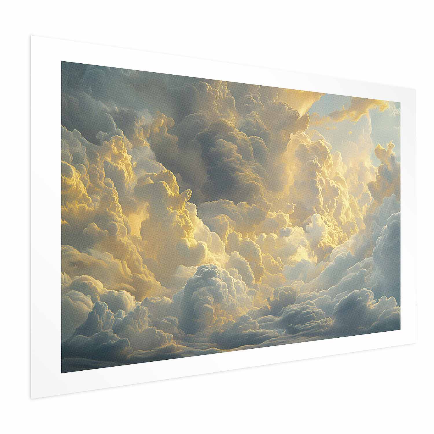 Evening Glow Clouds Sky Poster