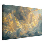 Canvas Print - Last Breath of the Day: Clouds Illuminated by Evening Glow