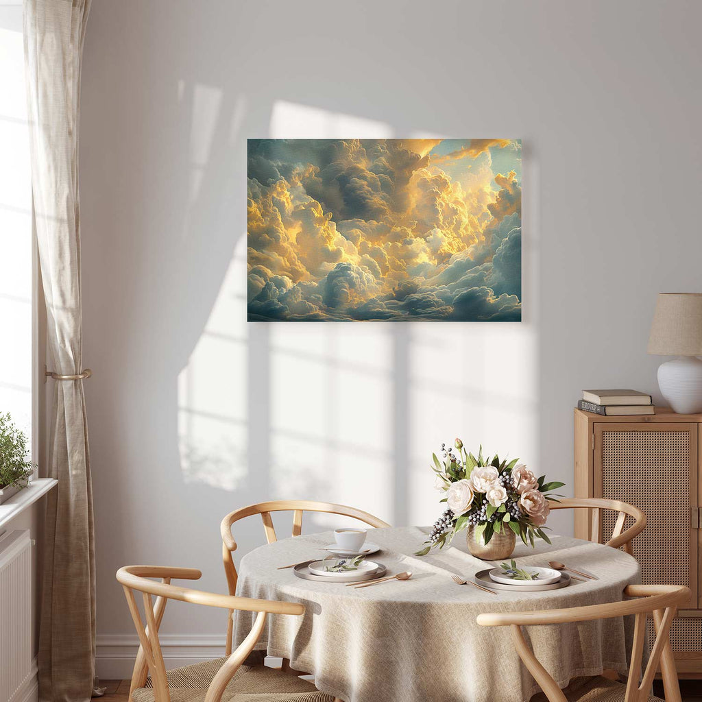 Evening Glow Clouds Sky Canvas Print