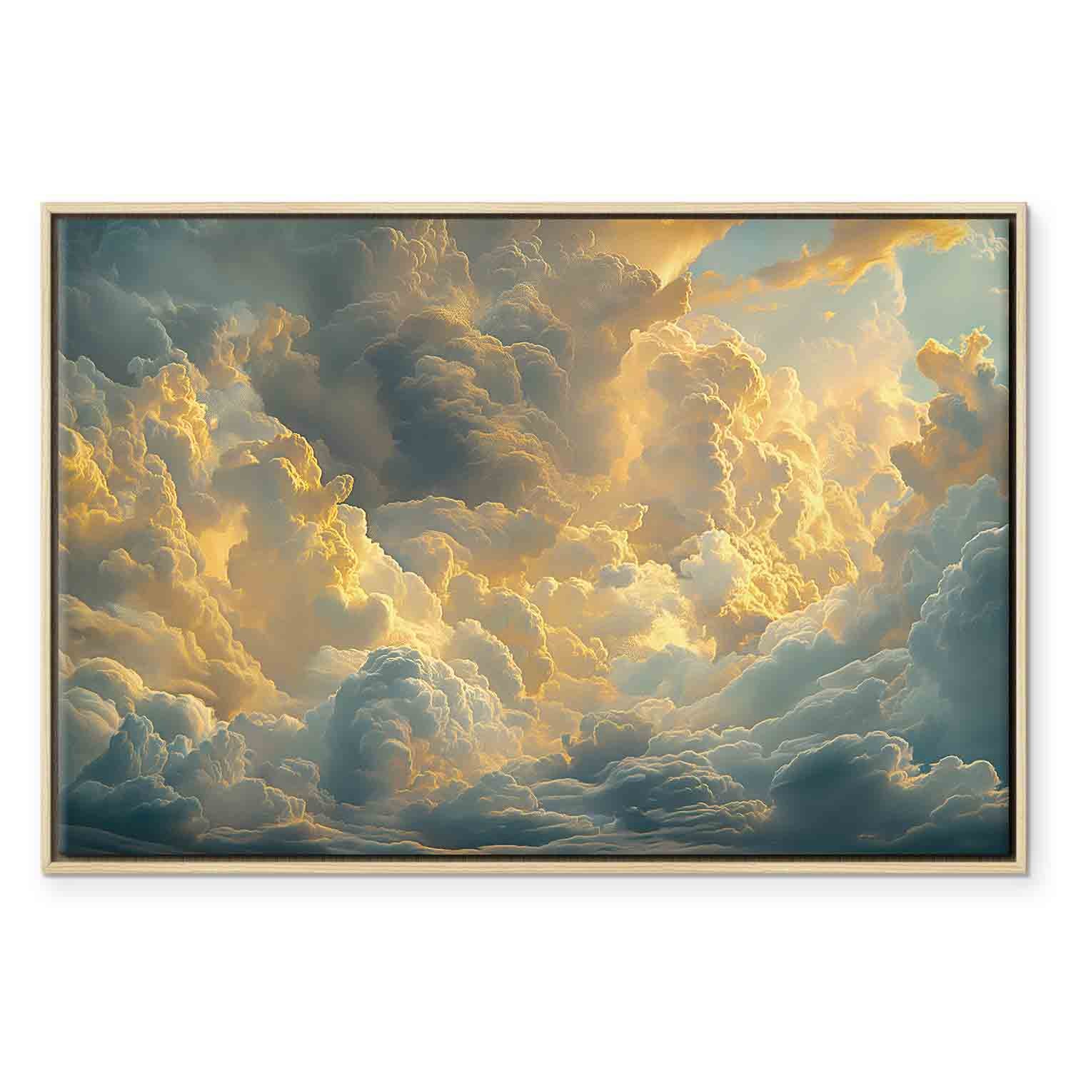 Evening Glow Clouds Sky Canvas Print