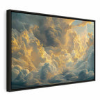 Canvas Print - Last Breath of the Day: Clouds Illuminated by Evening Glow