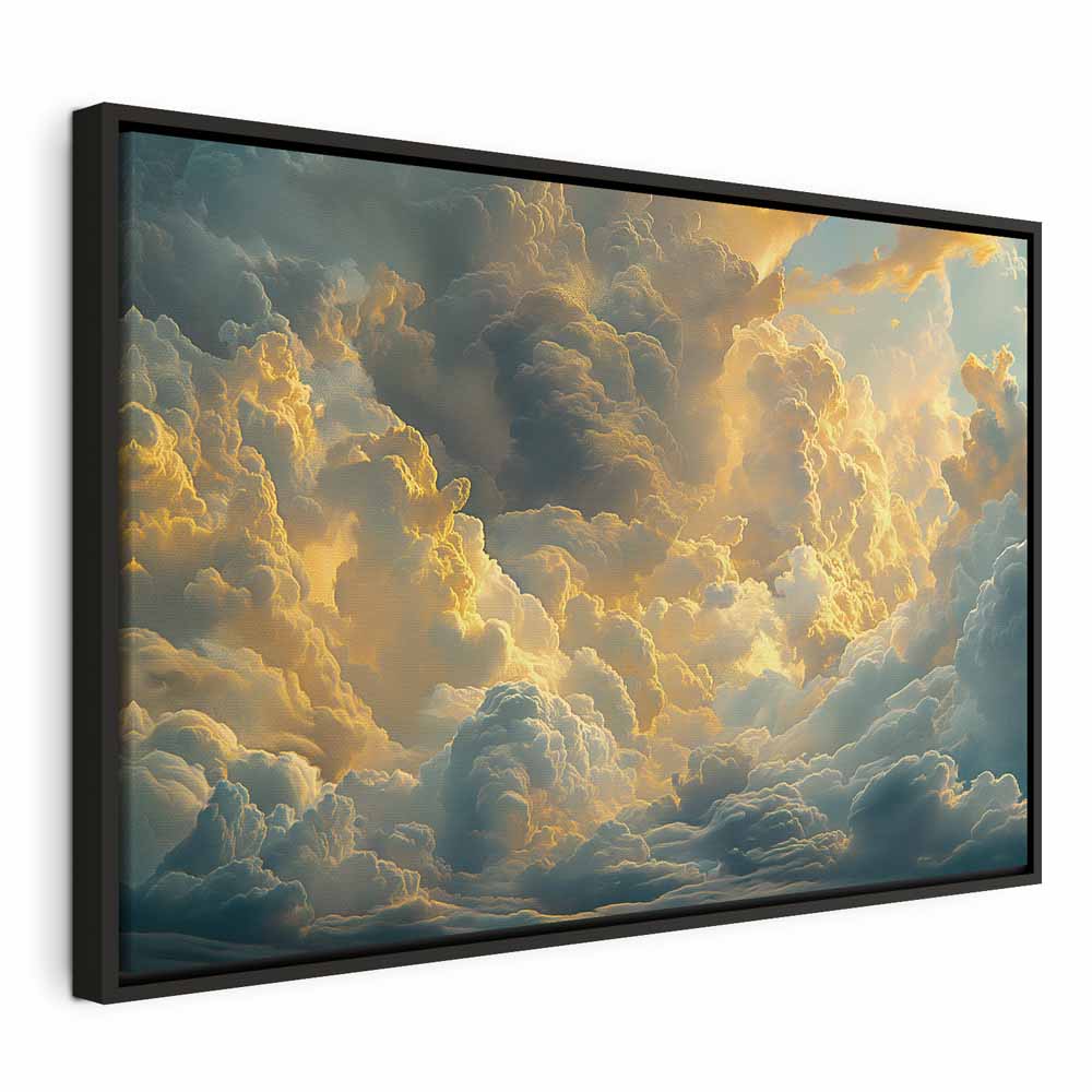 Canvas Print - Last Breath of the Day: Clouds Illuminated by Evening Glow