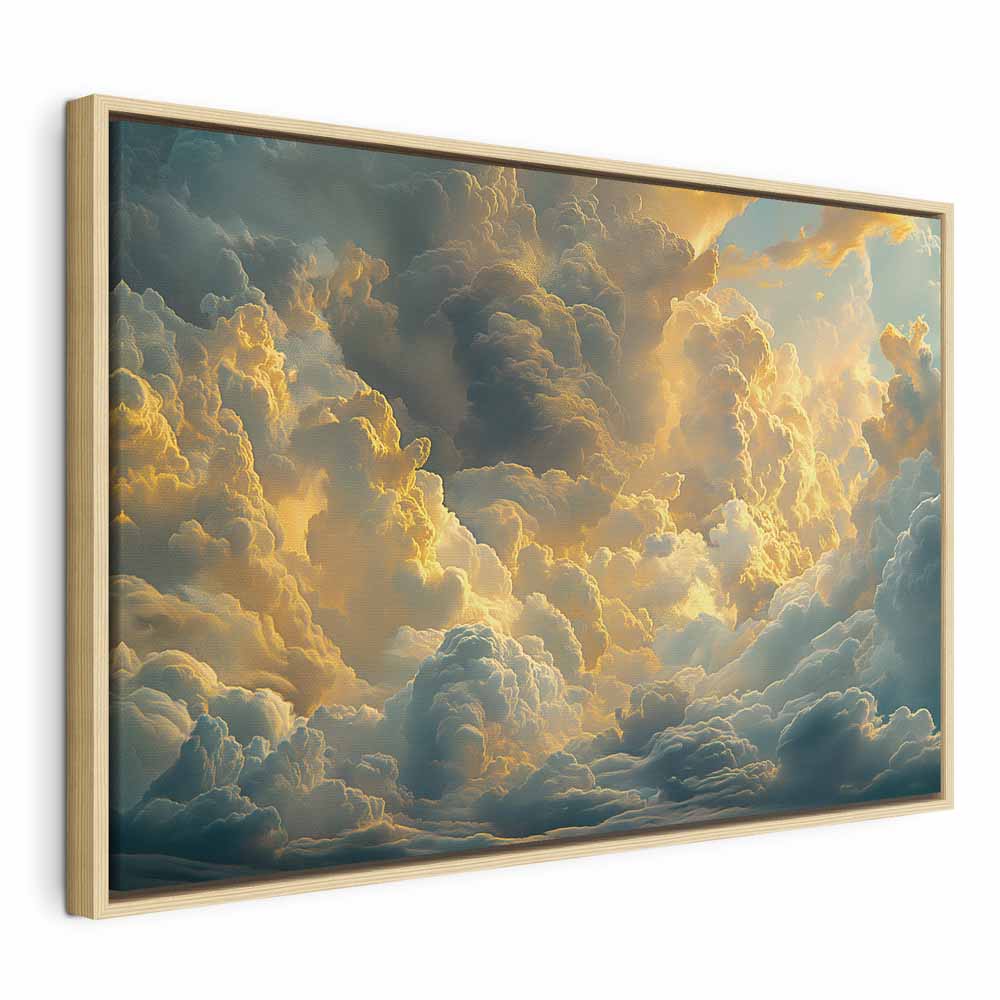 Canvas Print - Last Breath of the Day: Clouds Illuminated by Evening Glow