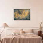 Canvas Print - Last Breath of the Day: Clouds Illuminated by Evening Glow