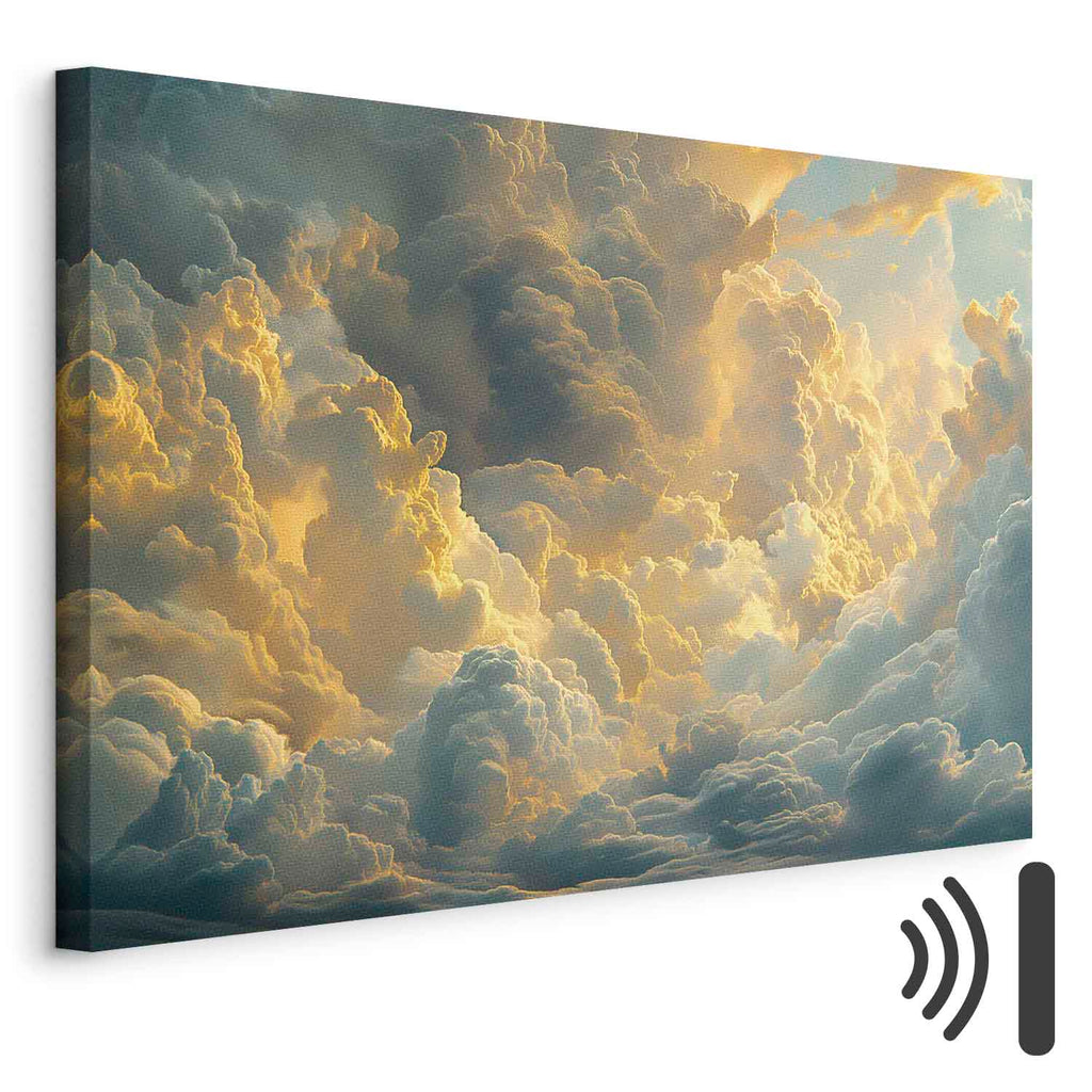 Evening Glow Clouds Sky Canvas Print
