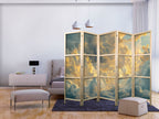 Japanese Room Divider 5-Panel Backgrounds and Patterns with Clouds in Evening Glow