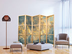 Japanese Room Divider 5-Panel Backgrounds and Patterns with Clouds in Evening Glow