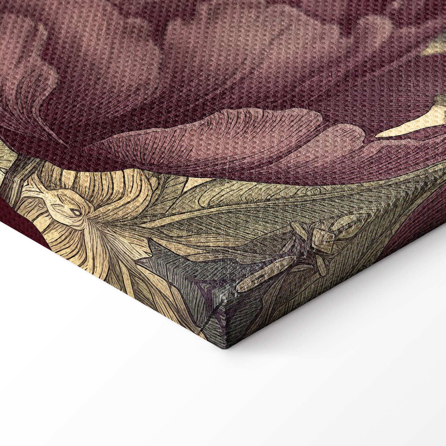 Colourful Tulips on Cream Floral Canvas Print