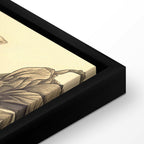 Colourful Tulips on Cream Floral Canvas Print