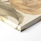 Bouquet of Flowers Cream Background Canvas Print