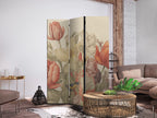 Room Divider Bouquet Tulips in Colorful Floral Illustration
