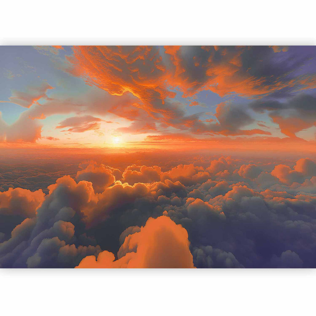 Wall Mural: When Dawn Tickles the Clouds