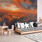 Dawn Sky Clouds Colorful Wall Mural