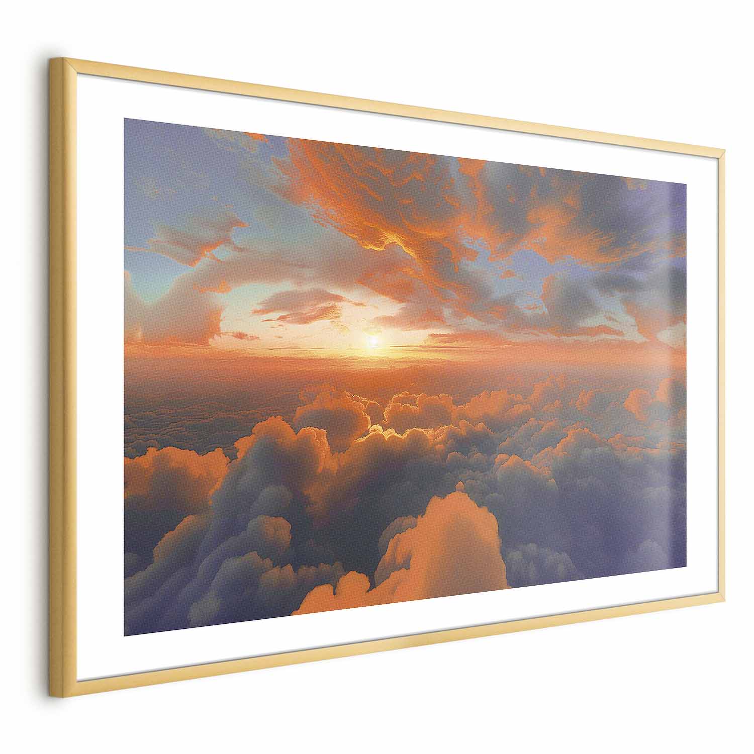 Morning Sky Clouds Multicolor Poster