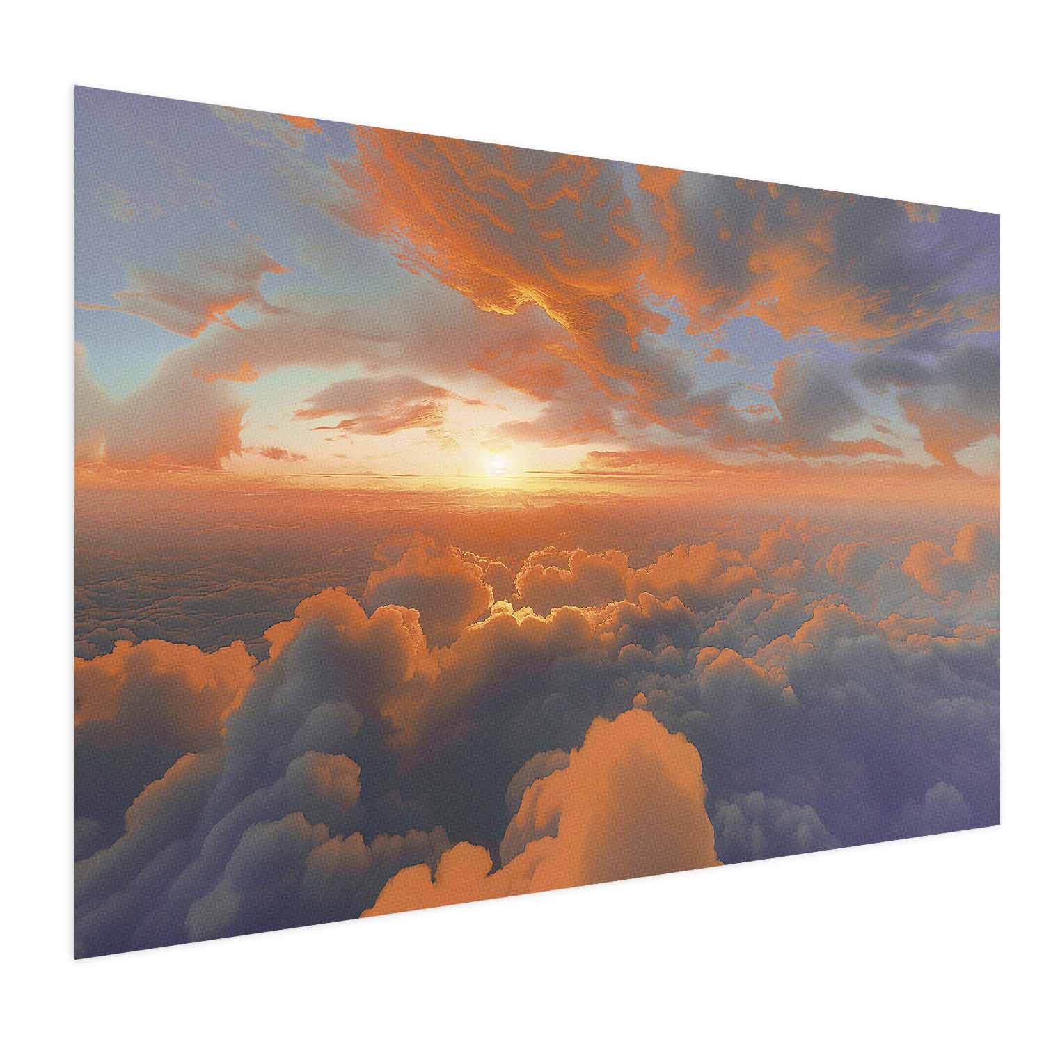 Morning Sky Clouds Multicolor Poster