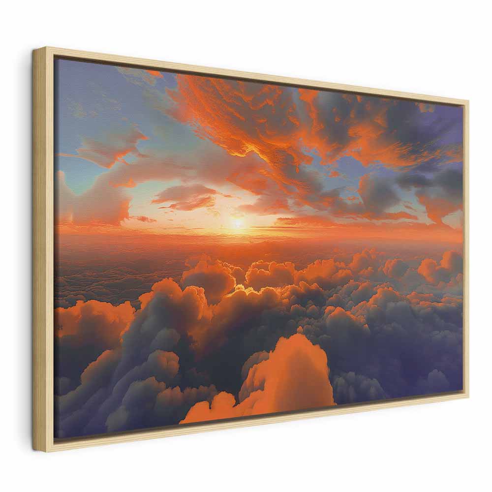 Canvas Print: Dawn Colors on the Morning Sky (90x60)