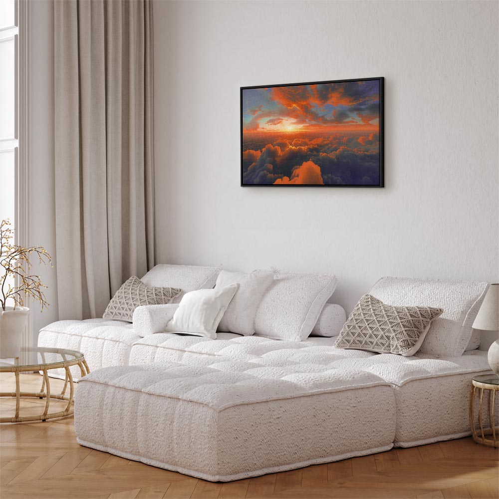 Canvas Print: Dawn Colors on the Morning Sky (90x60)